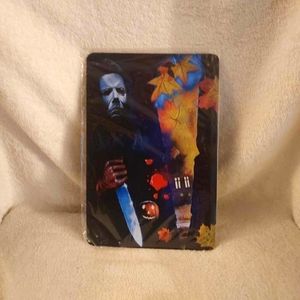 Michael Myers tin sign